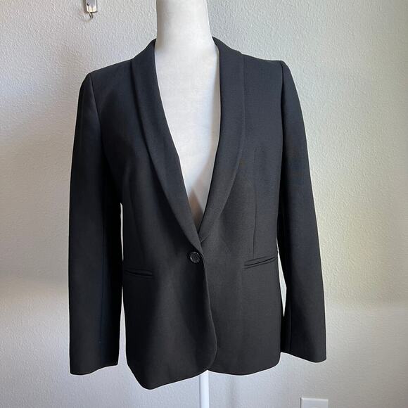 J. Crew Black Parke Wool Blend Blazer Women's 4 Business Office Formal Jacket - Picture 1 of 8